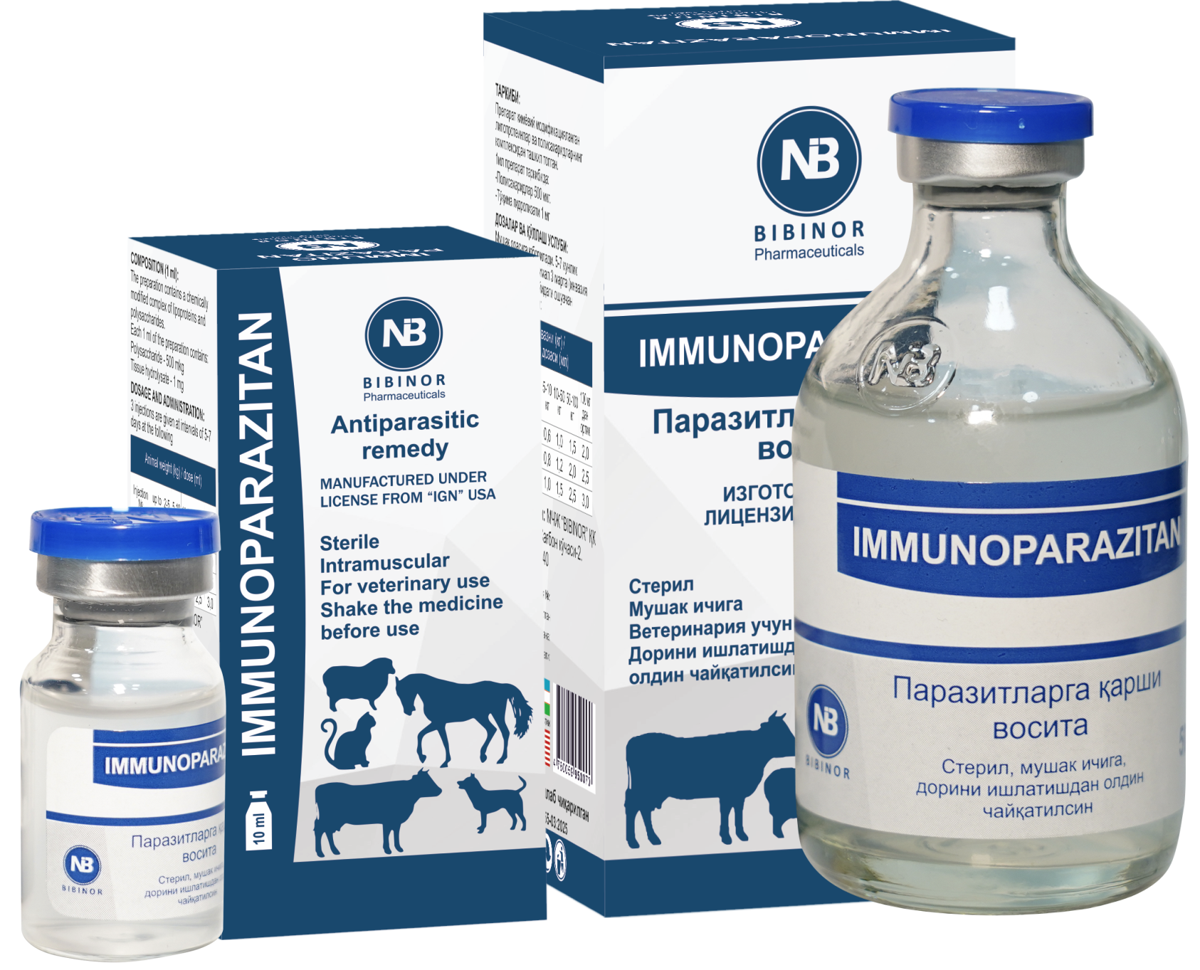 IMMUNOPARAZITAN — BIBINOR veterinary product